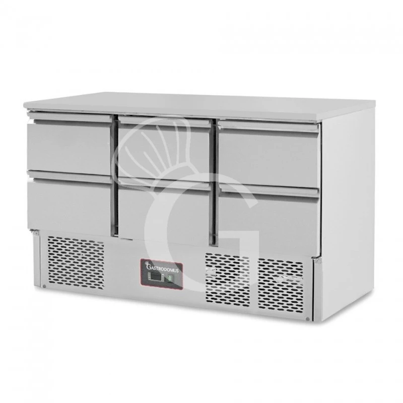 Saladette Refrigerata 6 Cassetti, Temperatura +2°C/+8°C, Piano In Inox 4 Saladette Refrigerata 6 Cassetti, Temperatura +2°C/+8°C, Piano In Inox - immagine 2