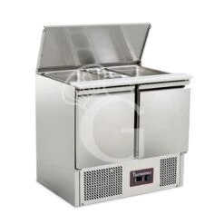 Saladette Refrigerata Con 2 Porte, Temperatura +2°C/+8°C, Coperchio In Inox 10 Saladette Refrigerata Con 2 Porte, Temperatura +2°C/+8°C, Coperchio In Inox -Vendite Gastrodomus saladette refrigerata con 2 porte temperatura 2c8c coperchio in inox 3