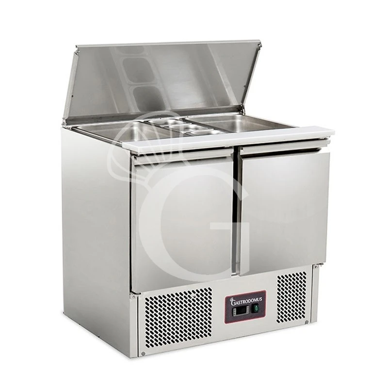 Saladette Refrigerata Con 2 Porte, Temperatura +2°C/+8°C, Coperchio In Inox 6 Saladette Refrigerata Con 2 Porte, Temperatura +2°C/+8°C, Coperchio In Inox - immagine 4