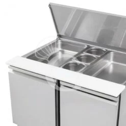 Saladette Refrigerata Con 2 Porte, Temperatura +2°C/+8°C, Coperchio In Inox 11 Saladette Refrigerata Con 2 Porte, Temperatura +2°C/+8°C, Coperchio In Inox -Vendite Gastrodomus saladette refrigerata con 2 porte temperatura 2c8c coperchio in inox 4