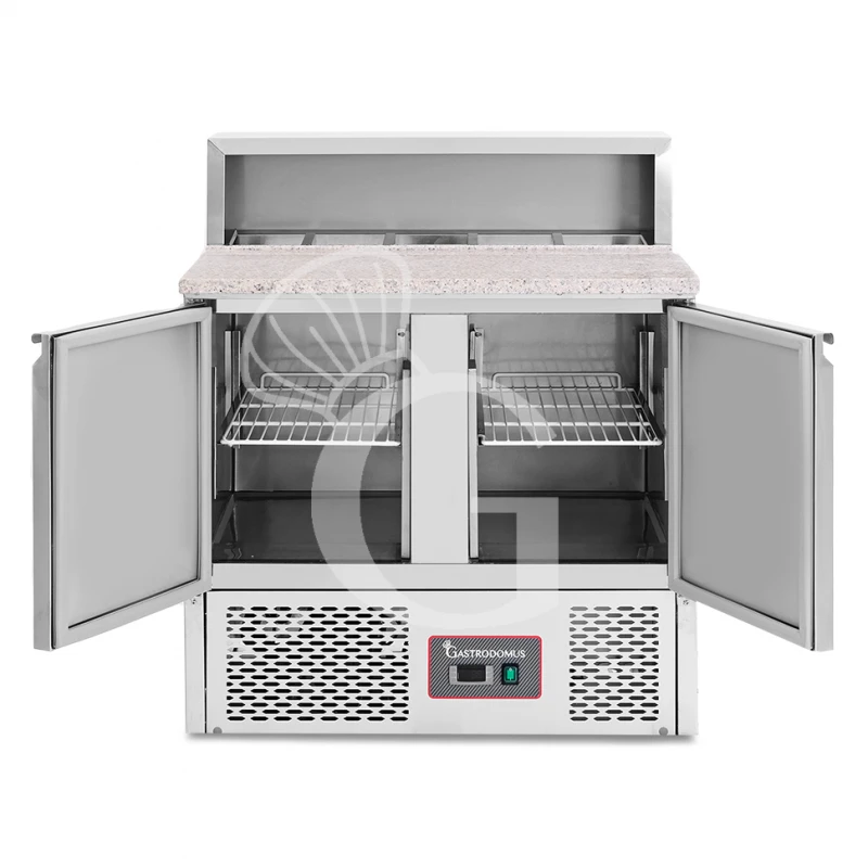 Saladette Refrigerata Con 2 Porte, Temperatura +2°C/+8°C, Piano In Granito 6 Saladette Refrigerata Con 2 Porte, Temperatura +2°C/+8°C, Piano In Granito - immagine 4