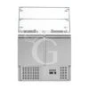 Saladette Refrigerata GN1/1 Con 2 Porte E Vetrina Aperta 2 Saladette Refrigerata GN1/1 Con 2 Porte E Vetrina Aperta -Vendite Gastrodomus saladette refrigerata gn11 con top inox apribile con 2 porte e vetrina