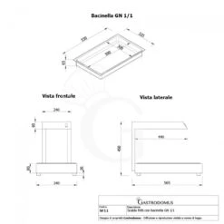 Scalda Fritti Con GN 1/1 Inclusa - Dimensioni L 340 Mm X P 565 Mm X H 450 Mm 13 Scalda Fritti Con GN 1/1 Inclusa - Dimensioni L 340 Mm X P 565 Mm X H 450 Mm -Vendite Gastrodomus scalda fritti con gn 11 inclusa dimensioni l 340 mm x p 565 mm x h 450 mm 5