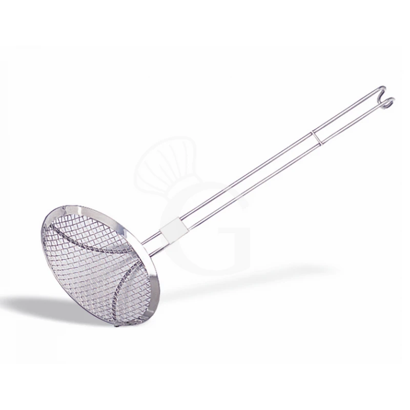Schiumarola A Rete Maglia Fine Diametro 100 Mm E L Manico 290 Mm 3 Schiumarola A Rete Maglia Fine Diametro 100 Mm E L Manico 290 Mm