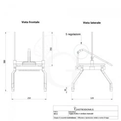 Taglia Frutta E Verdura Manuale Per Taglio A Bastoncini O Rondelle L 250 Mm X P 520 Mmx H 500 Mm -Vendite Gastrodomus taglia frutta e verdura manuale bastoncini dimensioni l 520 mm x p 260 mmx h 490 mm 1 6
