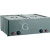 Bagnomaria 2 Bacinelle GN1/1 L 660 Mm X P 540 Mm X H 220 Mm 1200 W + 1200 W 2 Bagnomaria 2 Bacinelle GN1/1 L 660 Mm X P 540 Mm X H 220 Mm 1200 W + 1200 W -Vendite Gastrodomus tavola calda da banco l66cm 2x11gn