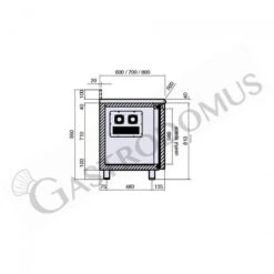 Tavolo Frigo 4 Porte Prof. 700 Mm 0°C/+10°C Motore Remoto -Vendite Gastrodomus tavolo frigo 4 porte prof 700 mm 0c10c motore remoto 4