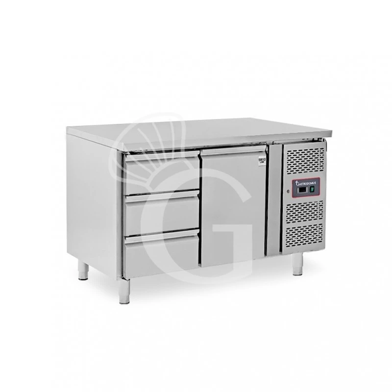 Tavolo Refrigerato 3 Cassetti 1 Porta 700 Mm -2°C/+8°C 6 Tavolo Refrigerato 3 Cassetti 1 Porta 700 Mm -2°C/+8°C - immagine 4