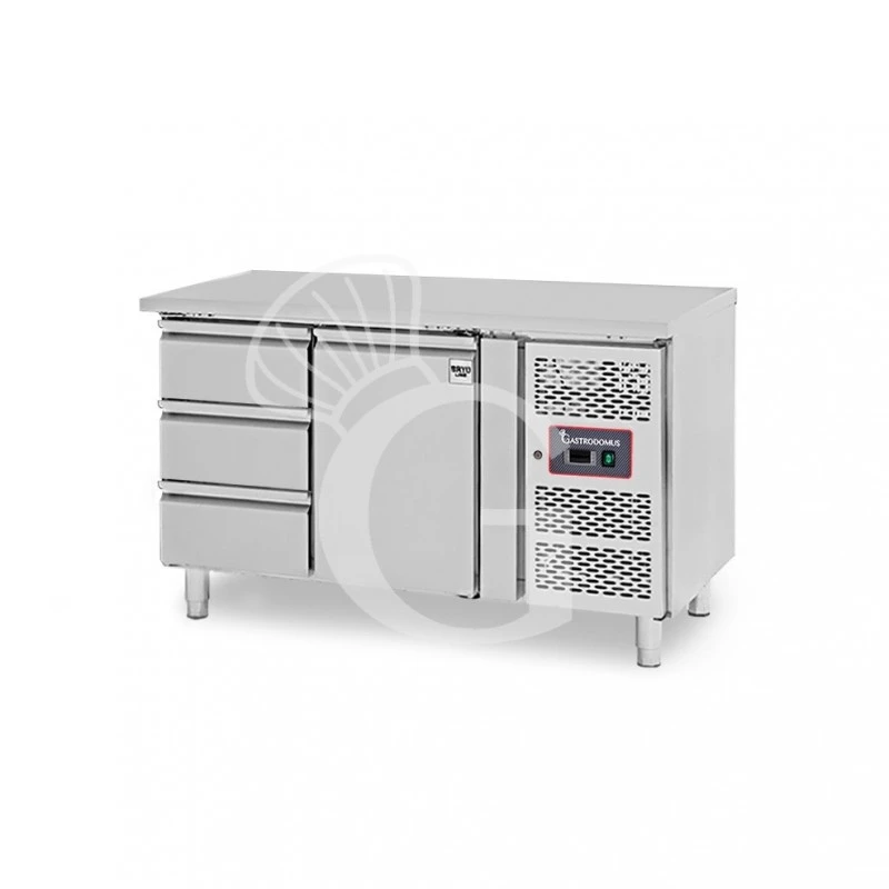 Tavolo Refrigerato 3 Cassetti 1 Porta 700 Mm -2°C/+8°C 3 Tavolo Refrigerato 3 Cassetti 1 Porta 700 Mm -2°C/+8°C