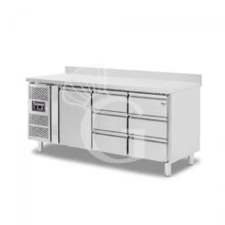 Tavolo Refrigerato 6 Cassetti 1 Porta 700 Mm -2°C/+8°C Alzatina Motore A Sinistra 8 Tavolo Refrigerato 6 Cassetti 1 Porta 700 Mm -2°C/+8°C Alzatina Motore A Sinistra -Vendite Gastrodomus tavolo frigo con 1 porta e 6 cassetti alzatina prof 700 e temperatura 2c8c 11
