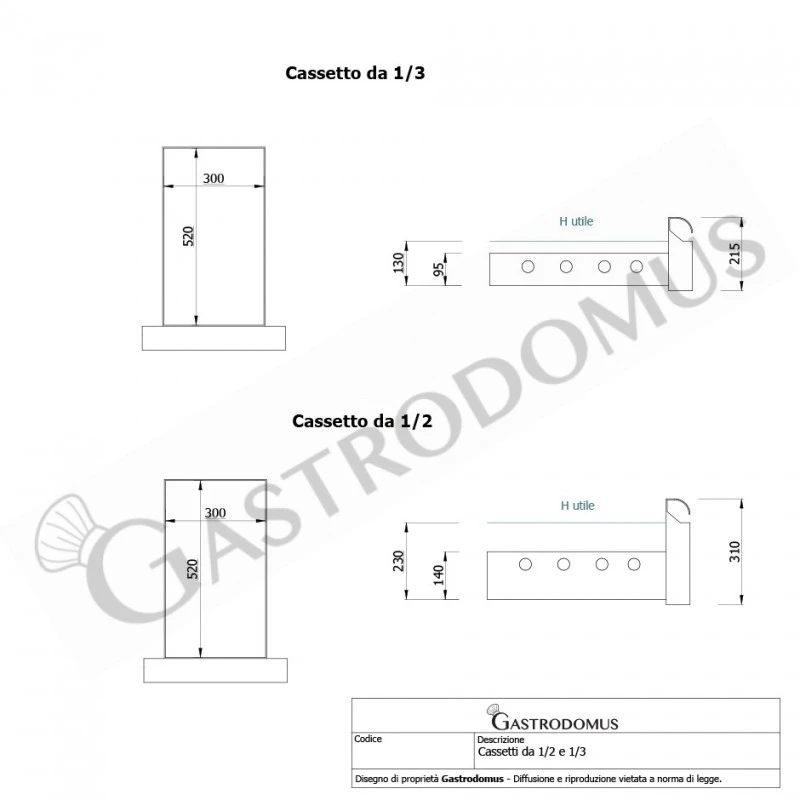 Tavolo Refrigerato 8 Cassetti 1 Porta 700 Mm -2°C/+8°C Alzatina 12 Tavolo Refrigerato 8 Cassetti 1 Porta 700 Mm -2°C/+8°C Alzatina - immagine 10