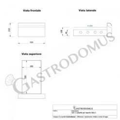 Tavolo Refrigerato 9 Cassetti 1 Porta 700 Mm -2°C/+8°C -Vendite Gastrodomus tavolo frigo con 1 porta e 9 cassetti prof 700 e temperatura 2c8c 13