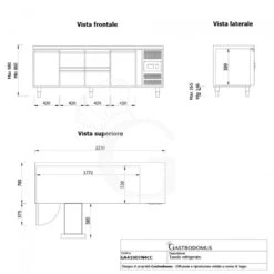 Tavolo Refrigerato 4 Cassetti 2 Porte 700 Mm -2°C/+8°C Per Gastronomia 28 Tavolo Refrigerato 4 Cassetti 2 Porte 700 Mm -2°C/+8°C Per Gastronomia -Vendite Gastrodomus tavolo frigo con 2 porte e 4 cassetti prof 700 e temperatura 2c8c 12
