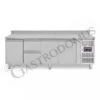 Tavolo Refrigerato 2 Cassetti 3 Porte 700 Mm -2°C/+8°C Alzatina Per Gastronomia -Vendite Gastrodomus tavolo frigo con 3 porte e 2 cassetti alzatina prof700 e temperatura 2c8c