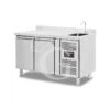 Tavolo Refrigerato 2 Porte Con Lavello E Alzatina, Motore A Destra, Prof. 700 Mm,temp +2°C/+8°C, Completo Di Rubinetto 2 Tavolo Refrigerato 2 Porte Con Lavello E Alzatina, Motore A Destra, Prof. 700 Mm,temp +2°C/+8°C, Completo Di Rubinetto -Vendite Gastrodomus tavolo refrigerato 2 porte gn 11 prof700 tn 36