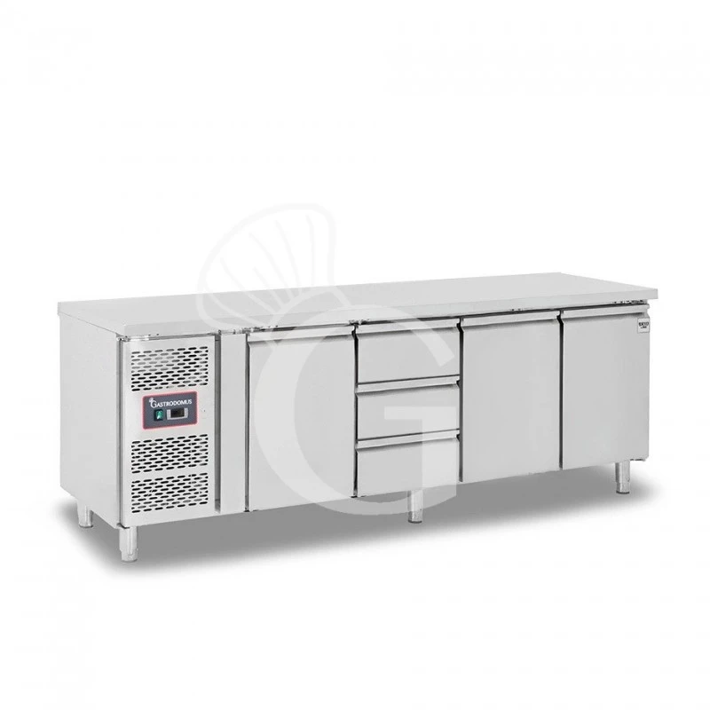 Tavolo Refrigerato 3 Cassetti 3 Porte 700 Mm -2°C/+8°C, Motore A Sinistra 6 Tavolo Refrigerato 3 Cassetti 3 Porte 700 Mm -2°C/+8°C, Motore A Sinistra - immagine 4