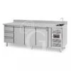 Tavolo Refrigerato 3 Cassetti 3 Porte Con Lavello E Alzatina, Prof. 700 Mm, Temp. +2°C/+8°C, Completo Di Rubinetto -Vendite Gastrodomus tavolo refrigerato 3 cassetti 3 porte con lavello e alzatina prof 700 mm temp 2c8c completo di rubinetto
