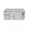 Tavolo Refrigerato 5 Cassetti 1 Porta 700 Mm -2°C/+8°C Alzatina Per Gastronomia -Vendite Gastrodomus tavolo refrigerato 5 cassetti 1 porta 700 mm 2c8c alzatina per gastronomia