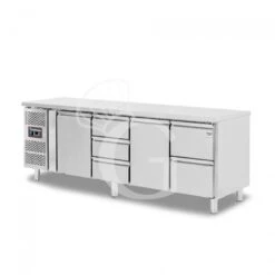 Tavolo Refrigerato 5 Cassetti 2 Porte 700 Mm -2°C/+8°C, Motore A Sinistra -Vendite Gastrodomus tavolo refrigerato 5 cassetti 2 porte 700 mm 2c8c motore a sinistra 2