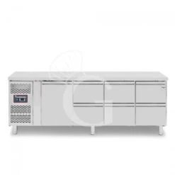 Tavolo Refrigerato 6 Cassetti 1 Porta 700 Mm -2°C/+8°C - Motore A Sinistra -Vendite Gastrodomus tavolo refrigerato 6 cassetti 1 porta 700 mm 2c8c motore a sinistra 2