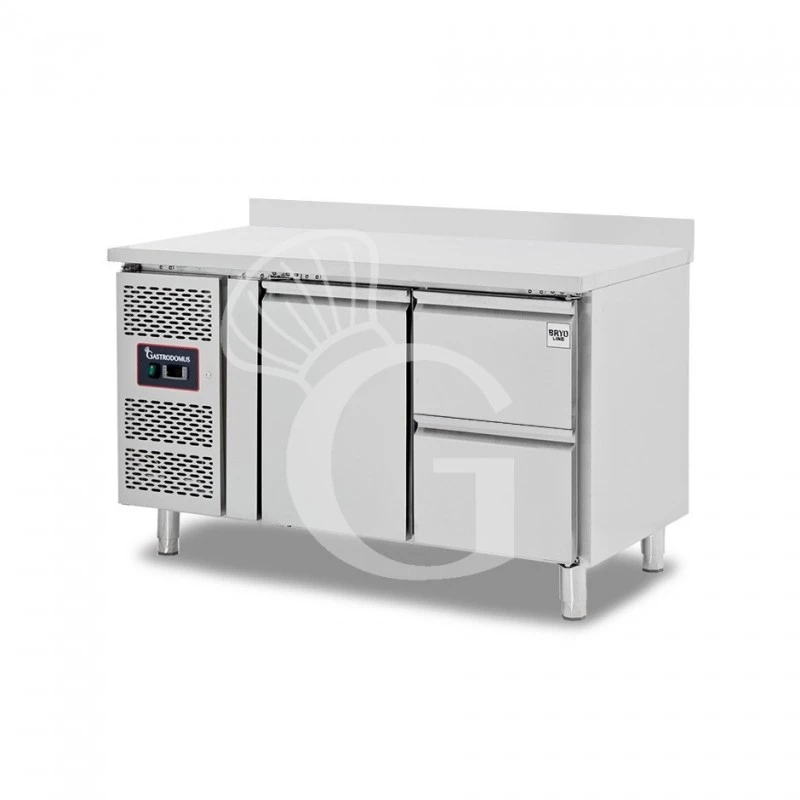 Tavolo Refrigerato 2 Cassetti 1 Porta 700 Mm -2°C/+8°C Alzatina Motore A Sinistra 4 Tavolo Refrigerato 2 Cassetti 1 Porta 700 Mm -2°C/+8°C Alzatina Motore A Sinistra - immagine 2