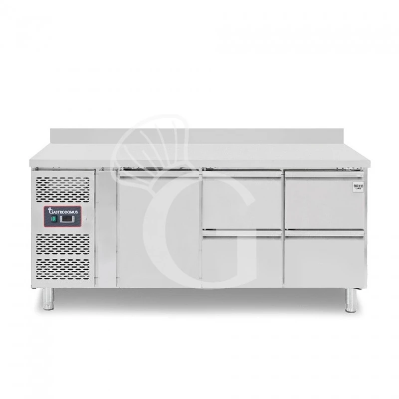 Tavolo Refrigerato 4 Cassetti 1 Porta 700 Mm -2°C/+8°C Alzatina Motore A Sinistra 3 Tavolo Refrigerato 4 Cassetti 1 Porta 700 Mm -2°C/+8°C Alzatina Motore A Sinistra
