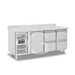 Tavolo Refrigerato 4 Cassetti 1 Porta 700 Mm -2°C/+8°C Alzatina Motore A Sinistra 10 Tavolo Refrigerato 4 Cassetti 1 Porta 700 Mm -2°C/+8°C Alzatina Motore A Sinistra -Vendite Gastrodomus tavolo refrigerato con 1 porta e 4 cassetti alzatina prof 700 e temperatura 2c8c 12