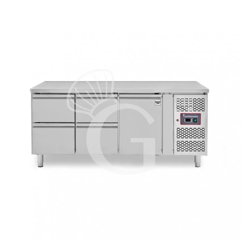 Tavolo Refrigerato 4 Cassetti 1 Porta 700 Mm -2°C/+8°C Per Gastronomia 3 Tavolo Refrigerato 4 Cassetti 1 Porta 700 Mm -2°C/+8°C Per Gastronomia