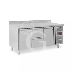 Tavolo Refrigerato 2 Cassetti 2 Porte 700 Mm -2°C/+8°C Alzatina Per Gastronomia -Vendite Gastrodomus tavolo refrigerato con 2 porte e 2 cassetti alzatina e prof 700 2c8c 9
