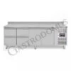 Tavolo Refrigerato 4 Cassetti 2 Porte 700 Mm -2°C/+8°C Alzatina Per Gastronomia