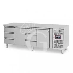 Tavolo Refrigerato 6 Cassetti 2 Porte 700 Mm -2°C/+8°C -Vendite Gastrodomus tavolo refrigerato con 2 porte e 6 cassetti prof 700 e temperatura 2c8c 11