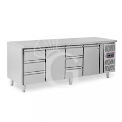 Tavolo Refrigerato 6 Cassetti 2 Porte 700 Mm -2°C/+8°C -Vendite Gastrodomus tavolo refrigerato con 2 porte e 6 cassetti prof 700 e temperatura 2c8c 12