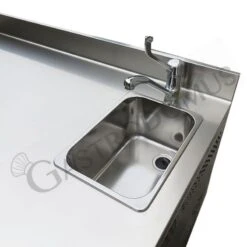 Tavolo Refrigerato Con Lavello 3 Porte Alzatina Prof. 700 Mm 0°C/+10°C Classe Energetica A -Vendite Gastrodomus tavolo refrigerato con lavello 3 porte alzatina prof 700 mm 0c10c classe energetica a 1