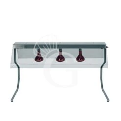 Telaio In Inox Con 3 Lampade A Raggi Infrarossi