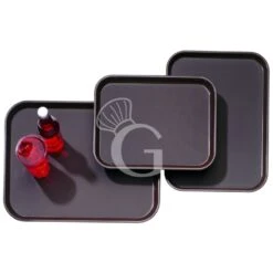 Vassoio In Polipropilene Colore Nero Dimensioni 460 Mm X 360 Mm