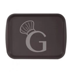 Vassoio Rettangolare In Polipropilene Colore Marrone - Dimensioni L 435 X P 310 X H 20mm