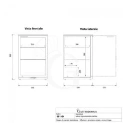 Vetrina Frigo Da Banco O Retrobanco Per Bibite,ventilato 1 Porta Battente 134 LT - Temperatura 2°C/+8°C -Vendite Gastrodomus vetrina frigo da banco o retrobanco per bibiteventilato 1 porta battente 134 lt temperatura 2c8c 6