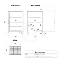 Vetrina Frigo Ventilata Da Banco O Retrobanco Orizzontale, 1 Porta Battente 98 LT - Temperatura 0°C/+10°C 21 Vetrina Frigo Ventilata Da Banco O Retrobanco Orizzontale, 1 Porta Battente 98 LT - Temperatura 0°C/+10°C -Vendite Gastrodomus vetrina frigo ventilata da banco o retrobanco orizzontale 1 porta battente 98 lt temperatura 0c10c 9