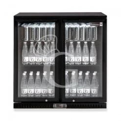 Vetrina Frigo Ventilata Da Banco O Retrobanco Orizzontale, 2 Porte Battenti 212 LT - Temperatura 2°C/+8°C