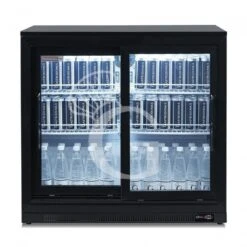 Vetrina Frigo Ventilata Da Banco O Retrobanco Orizzontale, 2 Porte Scorrevoli 191 LT - Temperatura 0°C/+10°C