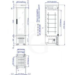 Vetrina Pasticceria Refrigerata Ventilato 250 LT -25°C/+5°C 1 Lato Vetro -Vendite Gastrodomus vetrina pasticceria refrigerata ventilato 250 lt 25c5c 1 lato vetro 2
