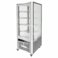 Vetrina Pasticceria Refrigerata Ventilato 408 LT +2°C/+8°C 4 Lati Vetro