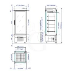 Vetrina Pasticceria Refrigerata Ventilato 430 LT -25°C/+5°C 4 Lati Vetro 5 Vetrina Pasticceria Refrigerata Ventilato 430 LT -25°C/+5°C 4 Lati Vetro -Vendite Gastrodomus vetrina pasticceria refrigerata ventilato 430 lt 25c5c 4 lati vetro 1