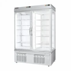 Vetrina Pasticceria Refrigerata Ventilato 880 LT -25°C/+5°C E -5°C/+10°C 4 Lati Vetro 2 Porte