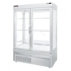 Vetrina Pasticceria Refrigerata Ventilato 880 LT -5°C/+10°C 4 Lati Vetro 2 Porte