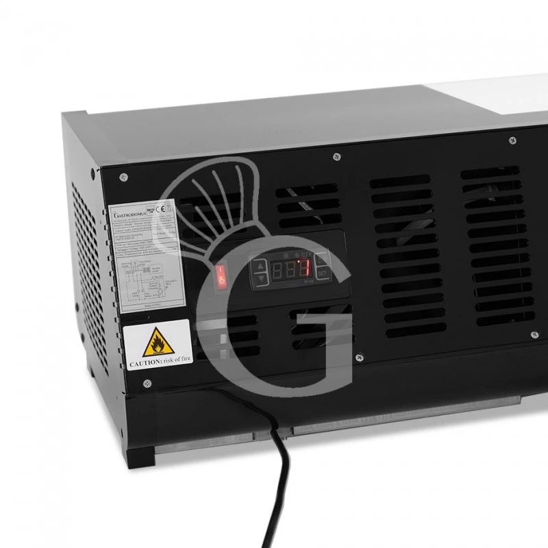 Vetrina Sushi 5 Bacinelle GN1/2 190 W L 1800 Mm X P 425 Mm X H 295 Mm 9 Vetrina Sushi 5 Bacinelle GN1/2 190 W L 1800 Mm X P 425 Mm X H 295 Mm - immagine 7