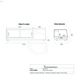 Vetrina Sushi 5 Bacinelle GN1/3 190 W L 1352 Mm X P 425 Mm X H 295 Mm 19 Vetrina Sushi 5 Bacinelle GN1/3 190 W L 1352 Mm X P 425 Mm X H 295 Mm -Vendite Gastrodomus vetrina sushi 5 x gn13 21