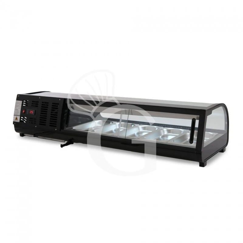 Vetrina Sushi 5 Bacinelle GN1/3 0,19 KW L 1355 Mm X P 420 Mm X H 295 Mm 6 Vetrina Sushi 5 Bacinelle GN1/3 0,19 KW L 1355 Mm X P 420 Mm X H 295 Mm - immagine 4