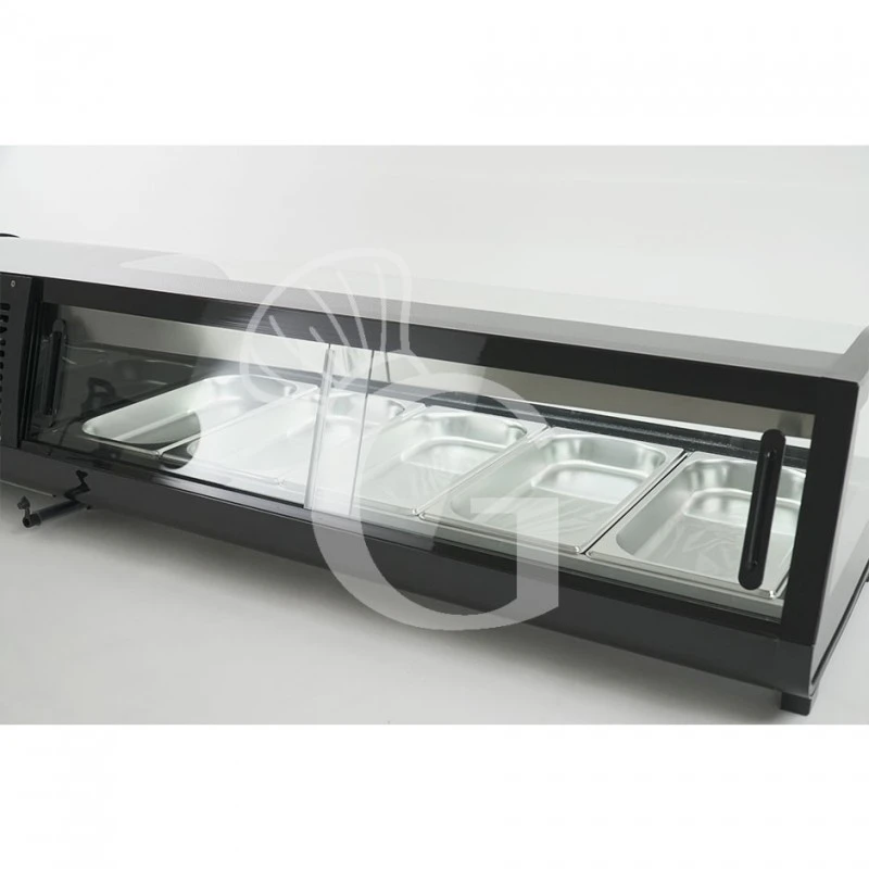 Vetrina Sushi 5 Bacinelle GN1/3 0,19 KW L 1355 Mm X P 420 Mm X H 295 Mm 10 Vetrina Sushi 5 Bacinelle GN1/3 0,19 KW L 1355 Mm X P 420 Mm X H 295 Mm - immagine 8