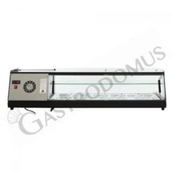 Vetrina Tapas 6 Bacinelle GN1/3 160 W L 1470 Mm X P 395 Mm X H 375 Mm -Vendite Gastrodomus vetrina tapas 6 bacinelle gn13 160 w l 1470 mm x p 395 mm x h 375 mm 3